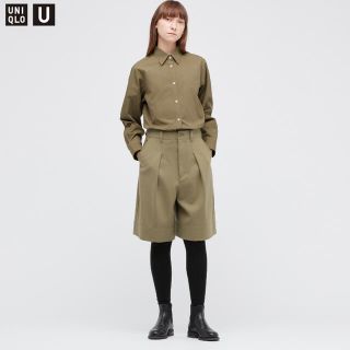 ユニクロ(UNIQLO)の新品タグ付　ユニクロU ウールブレンドジャージータックショートパンツ(ショートパンツ)