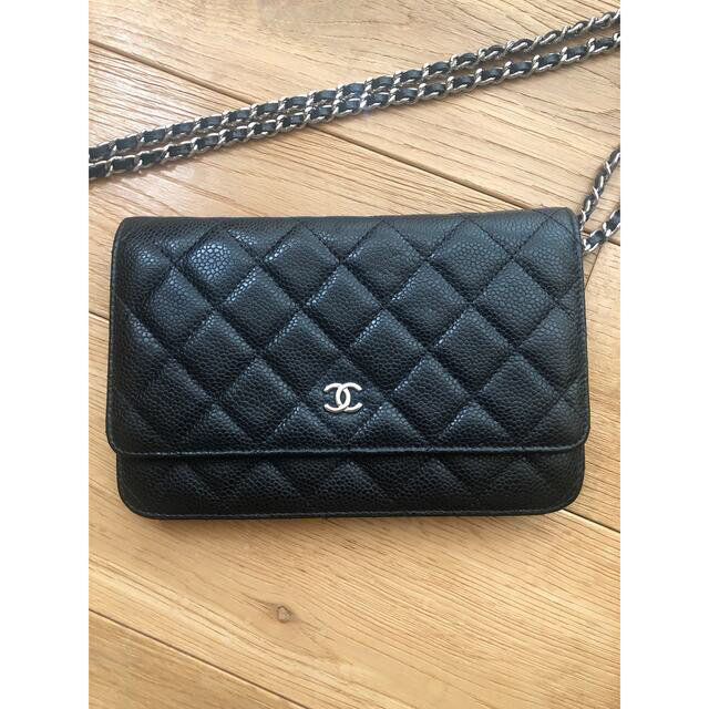 CHANEL(シャネル)のシャネル チェーンウォレット キャビアスキン レディースのファッション小物(財布)の商品写真