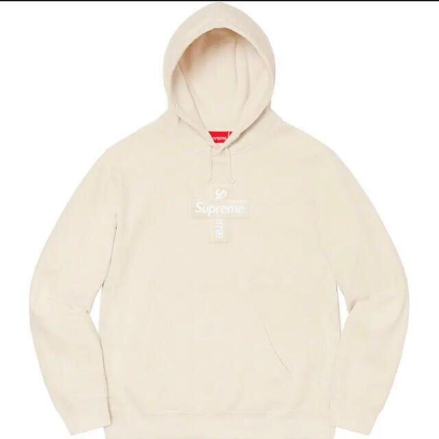 supreme cross box logo hoodedトップス