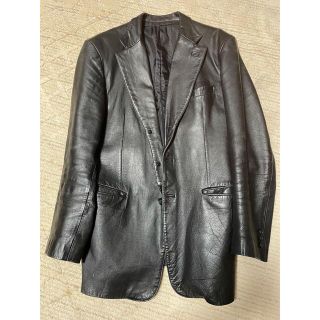 テットオム(TETE HOMME)の値下げ【馬革】レザージャケット 黒 サイズL(レザージャケット)