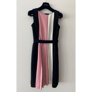 ケイトスペードニューヨーク(kate spade new york)の【kate spade】☆colorblock pleated dress☆(ひざ丈ワンピース)