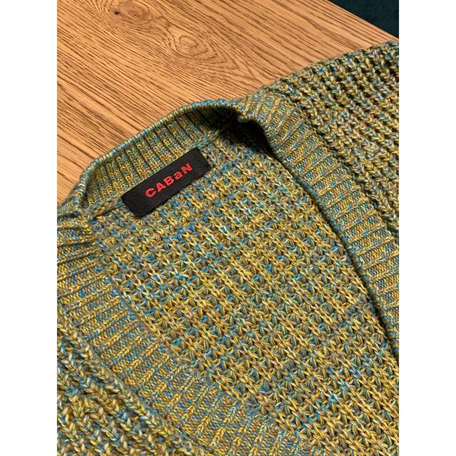 CABaN コットンカシミヤワッフルMIX Vネックカーディガン CABaN コットンカシミヤワッフルMIX Vネックカーディガン