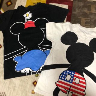 ディズニー(Disney)のベルメゾン、ミキミニTシャツset☆サイズXS(Tシャツ(半袖/袖なし))