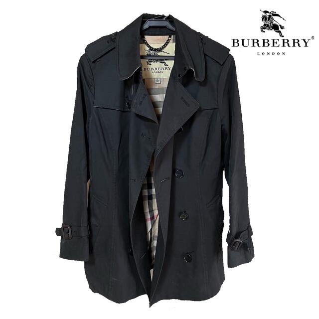 BURBERRY - BURBERRY バーバリーロンドン トレンチコート ブラックの