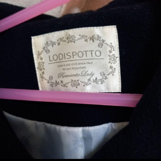 LODISPOTTO(ロディスポット)のロディスポット　コート　黒 レディースのジャケット/アウター(その他)の商品写真