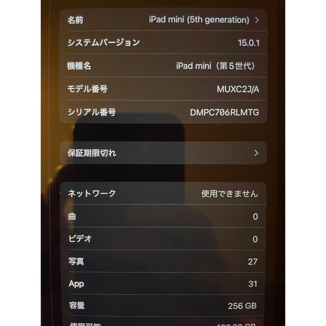 【美品】iPad mini5 256gb セルラー