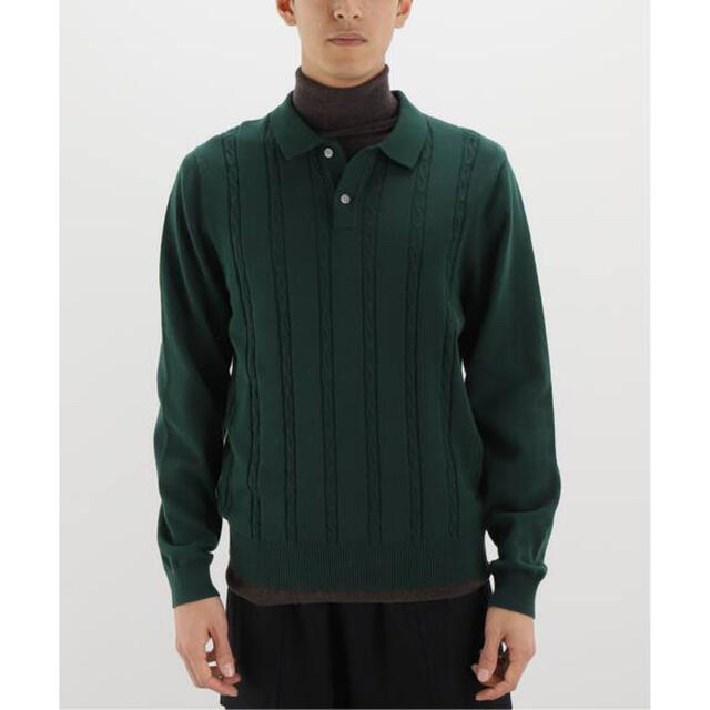 STUSSY(ステューシー)のstussy SCHAIN LS KNIT POLO 中田圭祐着用　長袖21aw メンズのトップス(ニット/セーター)の商品写真