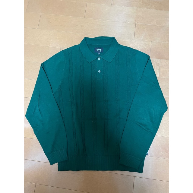 STUSSY(ステューシー)のstussy SCHAIN LS KNIT POLO 中田圭祐着用　長袖21aw メンズのトップス(ニット/セーター)の商品写真