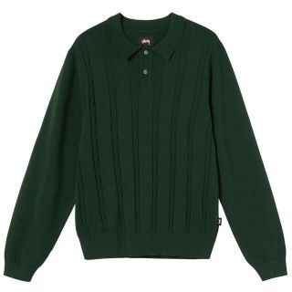 ステューシー(STUSSY)のstussy SCHAIN LS KNIT POLO 中田圭祐着用　長袖21aw(ニット/セーター)