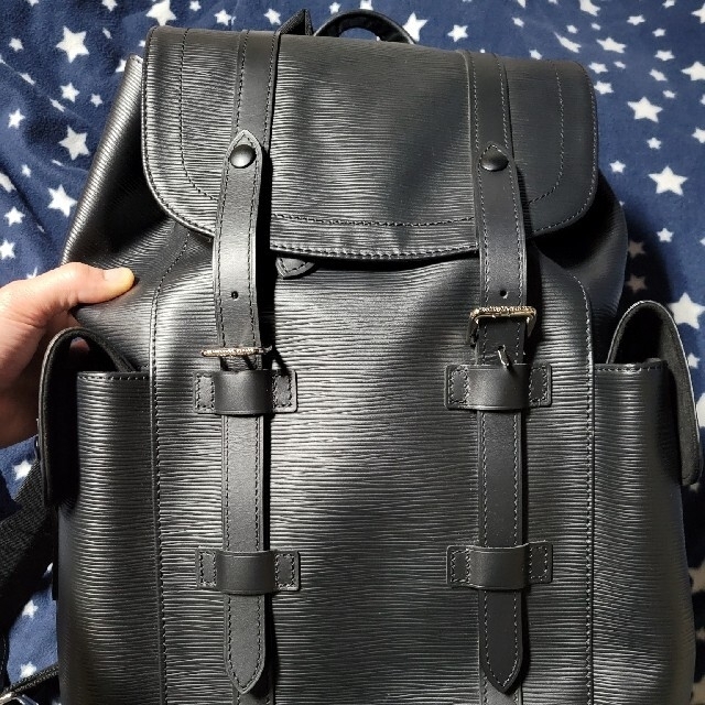 ルイヴィトン LOUIS VUITTON クリストファーPM M50159 エピ バックパック リュックサック エピレザー ブラック