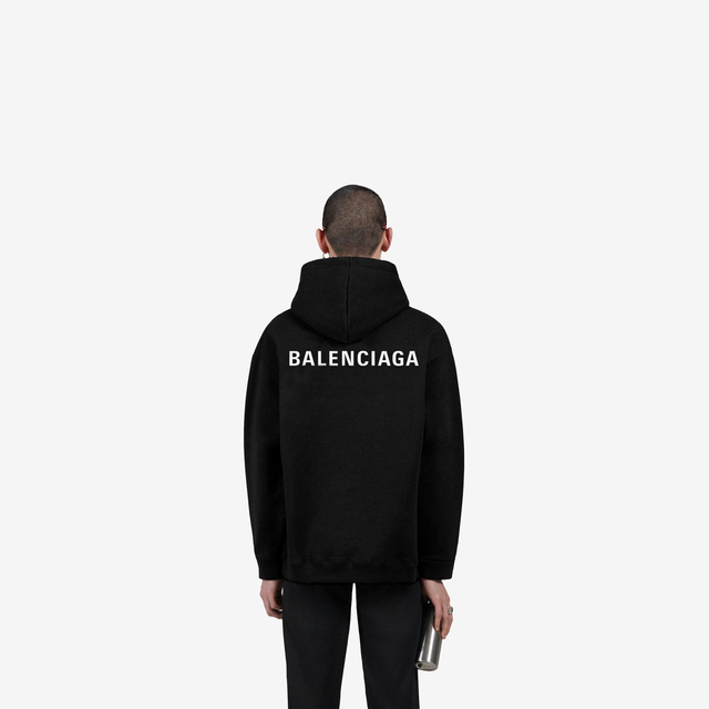 美品　BALENCIAGA   LOGO MEDIUM FIT HOODIE