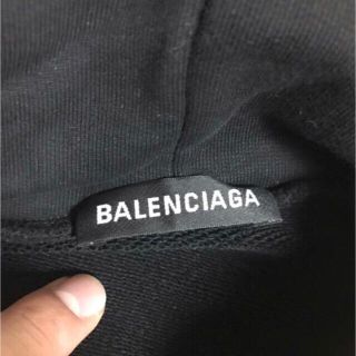 Balenciaga - 美品 BALENCIAGA LOGO MEDIUM FIT HOODIE の通販 by