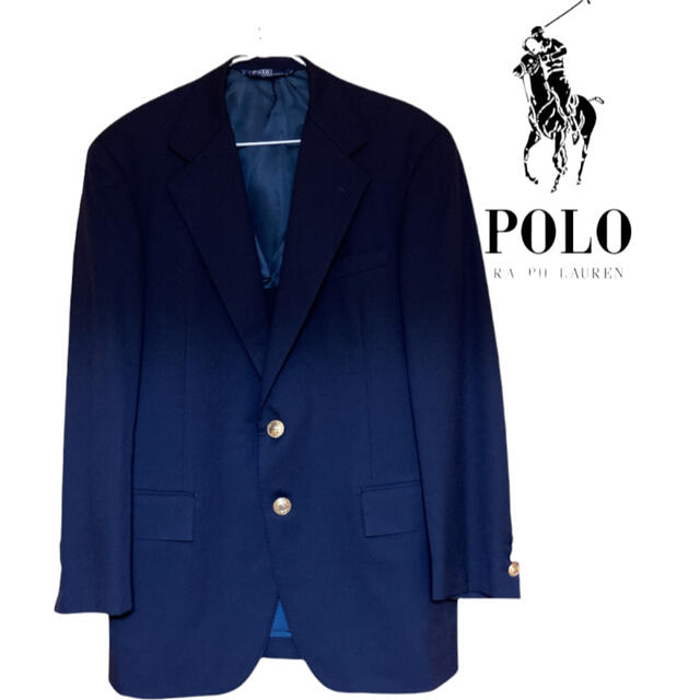 POLO RALPH LAUREN(ポロラルフローレン)のポロラルフローレン　紺ブレザー　テーラードジャケット　金ボタン メンズのジャケット/アウター(テーラードジャケット)の商品写真