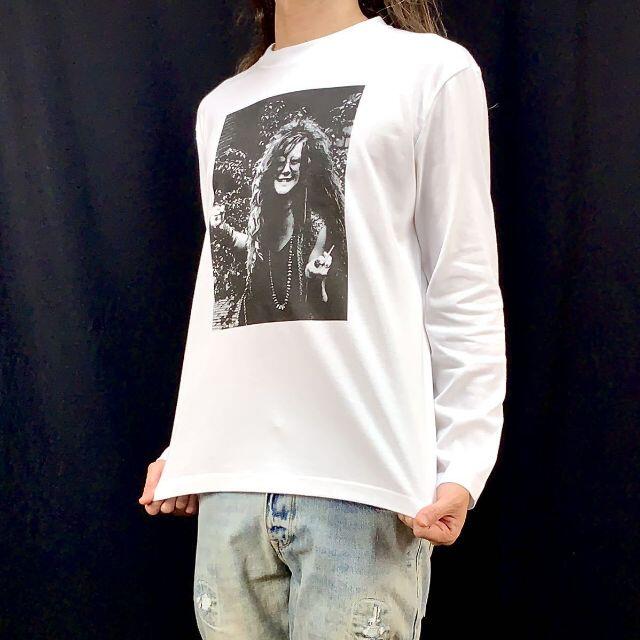 【ジャニスジョプリン】新品 プリント ロンT 長袖 Tシャツ ロック ストリート