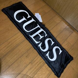 ゲス(GUESS)の新品レア GUESS ゲス ネックウォーマー リバーシブル ロゴ ブラック 黒(ネックウォーマー)