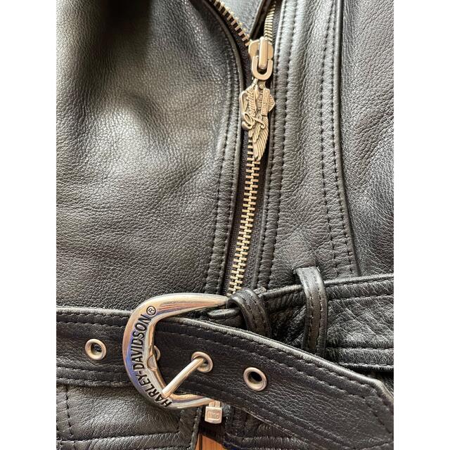 HARLEY-DAVIDSON スタッズ加工レディース本革ライダースジャケット