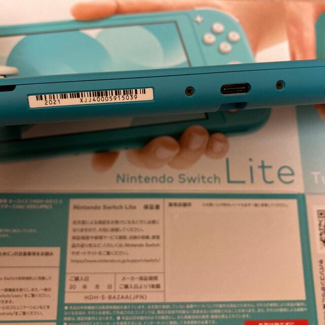 Nintendo Switch(ニンテンドースイッチ)のNintendo Switch  Lite スイッチライト ターコイズ エンタメ/ホビーのゲームソフト/ゲーム機本体(家庭用ゲーム機本体)の商品写真