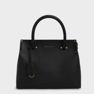 チャールズアンドキース(Charles and Keith)の美品♡チャールズアンドキース♡ダブルハンドルトートバッグ(ショルダーバッグ)