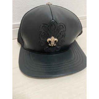 クロムハーツ(Chrome Hearts)のクロムハーツ　レザー　キャップ　入手困難(キャップ)