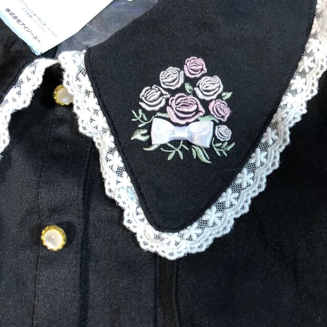 axes femme(アクシーズファム)のアクシーズファム　花柄刺繍ブラウス 140㎝⭐︎未使用タグ付き キッズ/ベビー/マタニティのキッズ服女の子用(90cm~)(ブラウス)の商品写真