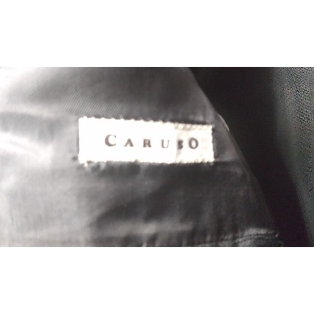 極美品 CARUSO カルーゾ スーツ グレー ストライプ 秋冬春物 サイズ44 4