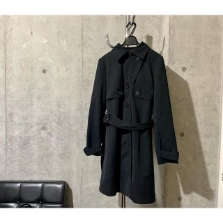 ジョンローレンスサリバン(JOHN LAWRENCE SULLIVAN)のsingle black trench coat (トレンチコート)