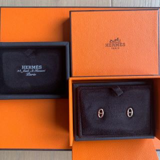 エルメス(Hermes)の限定お値引中♡ 新品◆ シェーヌダンクル　ピアス◆ローズゴールド(ピアス)