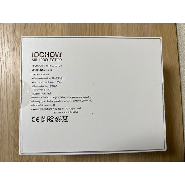 【中古美品】iOCHOW ミニ プロジェクター 3000 ルーメン フルHD対応 スマホ/家電/カメラのテレビ/映像機器(プロジェクター)の商品写真