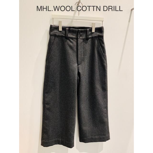 MARGARET HOWELL(マーガレットハウエル)のcici様専用　MHL WOOL COTTON DRILLワイドパンツ レディースのパンツ(カジュアルパンツ)の商品写真