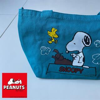 スヌーピー(SNOOPY)のスヌーピー 【PEAUNTS】 SNOOPY ビックプリントブルー　トートバッグ(トートバッグ)