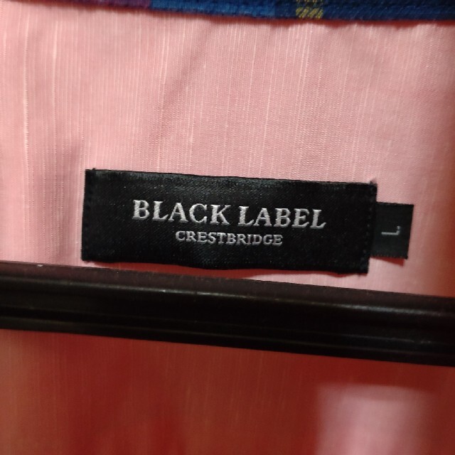 BURBERRY BLACK LABEL(バーバリーブラックレーベル)のバーバリーブラックレーベル　ピンク　L メンズのトップス(シャツ)の商品写真