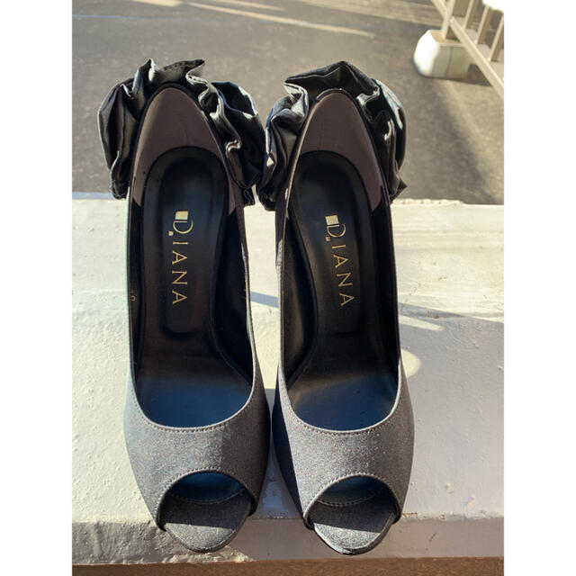 DIANA(ダイアナ)のDIANA♡バックリボンオープントゥヒール（9cm） レディースの靴/シューズ(ハイヒール/パンプス)の商品写真