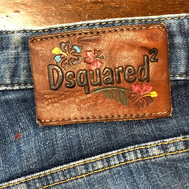 DSQUARED2(ディースクエアード)のディースクエアード 稀少レア物シティーバイカージーン46 ダメージクラッシュ加工 メンズのパンツ(デニム/ジーンズ)の商品写真
