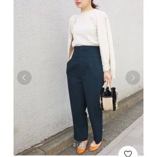 美品 IENA TAボンディングハイウエストパンツ