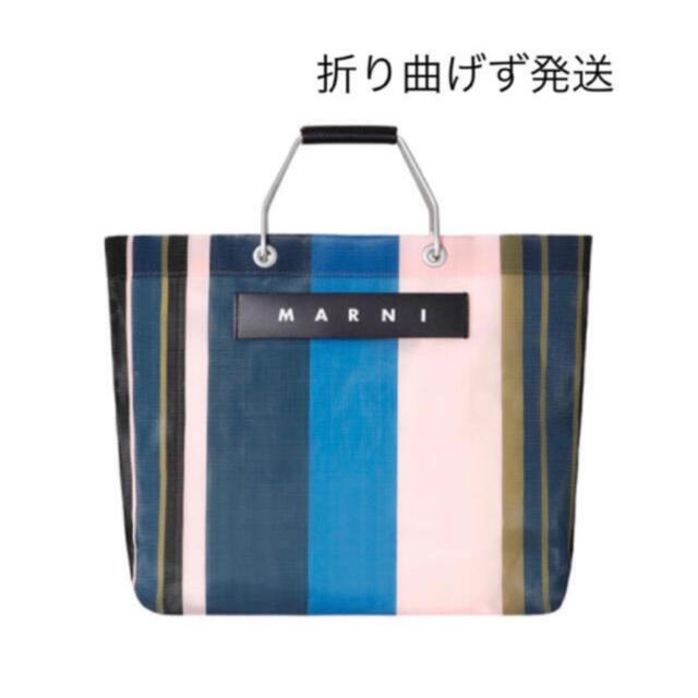 Marni(マルニ)の新品　MARNIマルニ フラワーカフェ ストライプバッグ レディースのバッグ(トートバッグ)の商品写真