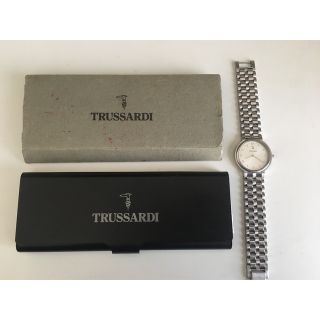 トラサルディ(Trussardi)のTRASSARDI メンズ腕時計　直径42mm  バッテリー交換済み(腕時計(アナログ))