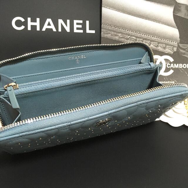 CHANEL(シャネル)の専用♡美品 ★シャネル 限定 レア カメリア スタッズ ビジュー 長財布 正規品 レディースのファッション小物(財布)の商品写真