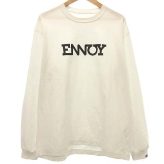 アザー(other)のエンノイ ENNOY 美品 Tシャツ electric logo L ホワイト(Tシャツ/カットソー(七分/長袖))