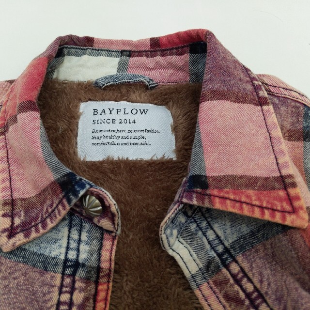 BAYFLOW(ベイフロー)のベイフロー裏ボアチェックシャツ メンズのトップス(シャツ)の商品写真