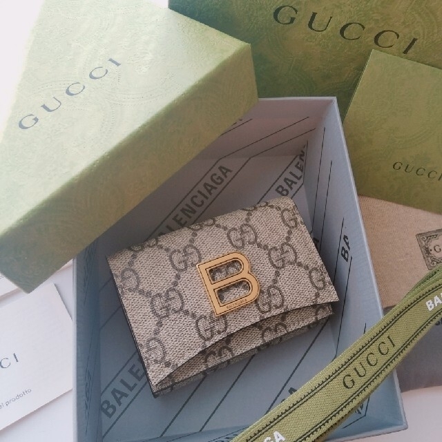 宅配便配送 Gucci - グッチ バレンシアガ コンパクトウォレット 折り ...
