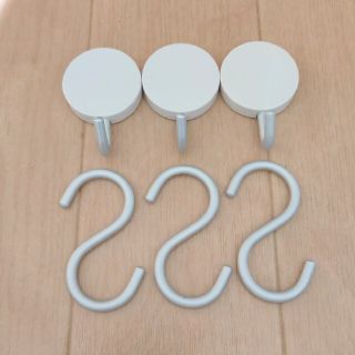 ムジルシリョウヒン(MUJI (無印良品))の無印良品　アルミフック・マグネットタイプ・小&アルミＳ字フック・小(その他)