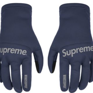 シュプリーム(Supreme)のsupreme WINDSTOPPER Gloves navy M/L 手袋(手袋)