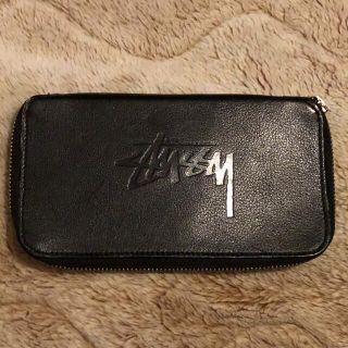 ステューシー(STUSSY)のSTUSSY シンプル長財布 レザー 90's オールド ステューシー(長財布)