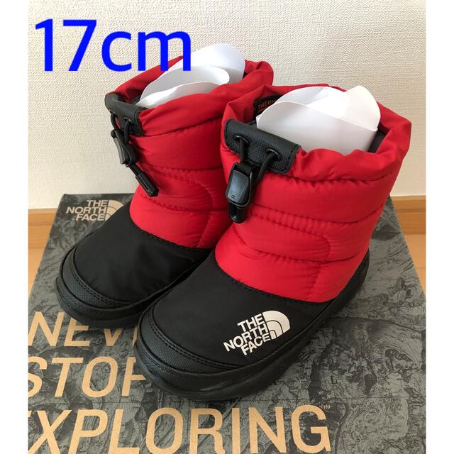 ノースフェイス スノーブーツ キッズ 17cm 美品 Nuptse