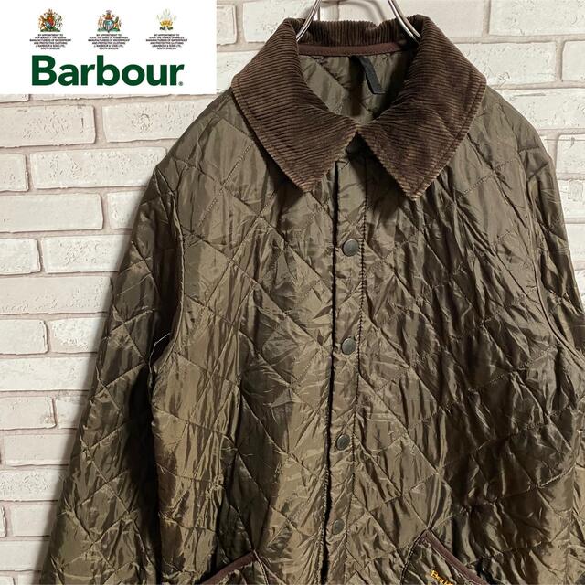 Barbour(バーブァー)の90s 古着 バブアー キルティングジャケット コーデュロイ トラッドスタイル メンズのジャケット/アウター(ブルゾン)の商品写真