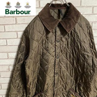 バーブァー(Barbour)の90s 古着 バブアー キルティングジャケット コーデュロイ トラッドスタイル(ブルゾン)