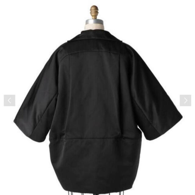 Drawer(ドゥロワー)のDrawer 2020aw ブラックサテンパディングコート レディースのジャケット/アウター(ダウンジャケット)の商品写真