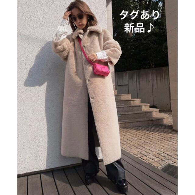 新品【AMERI VINTAGE】MANY WAY FAKE BOA COATリバーシブル