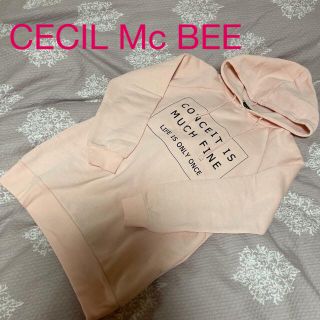 セシルマクビー(CECIL McBEE)の試着のみ★CECIL Mc BEE パーカー ピンク(パーカー)