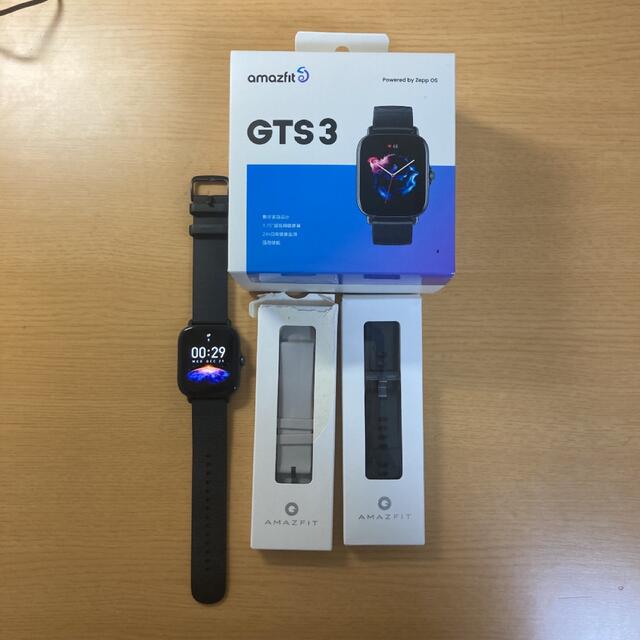 スマートウォッチ　Amazfit gts3 ブラック 中国版　＋替えバンド2本